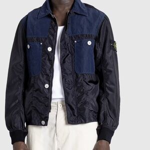 Stone Island Two-Tone Navy and Black Jacket